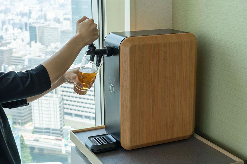【夏のリフレッシュステイ♪】「生ビールサーバー付きプラン」氷点下まで冷えたアサヒビールを２面窓の開放的なお部屋で！東京駅お買い物・ご飲食に使える4,000円分利用券付(朝食付)