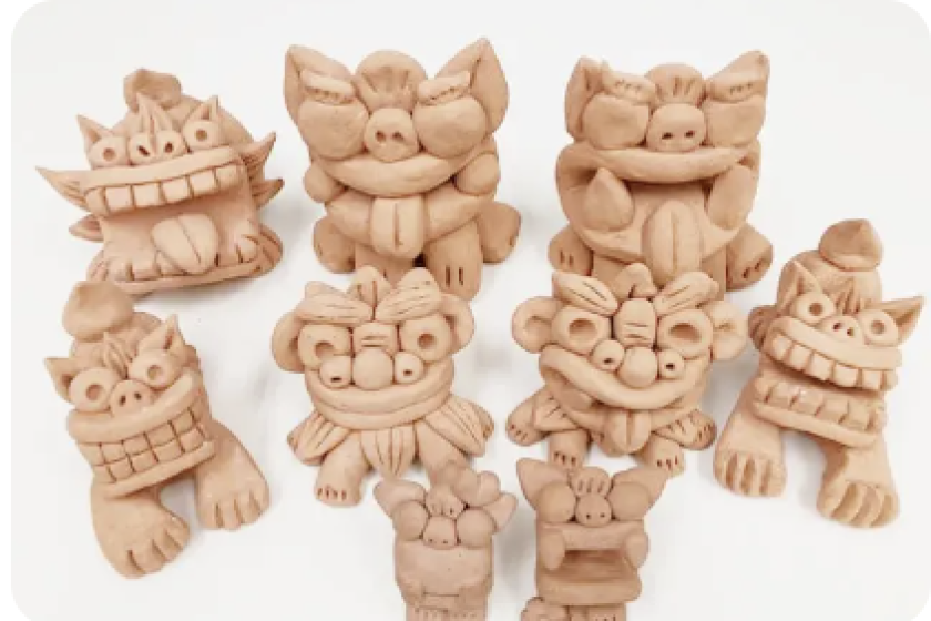 【沖縄の思い出｜シーサー作り体験】
