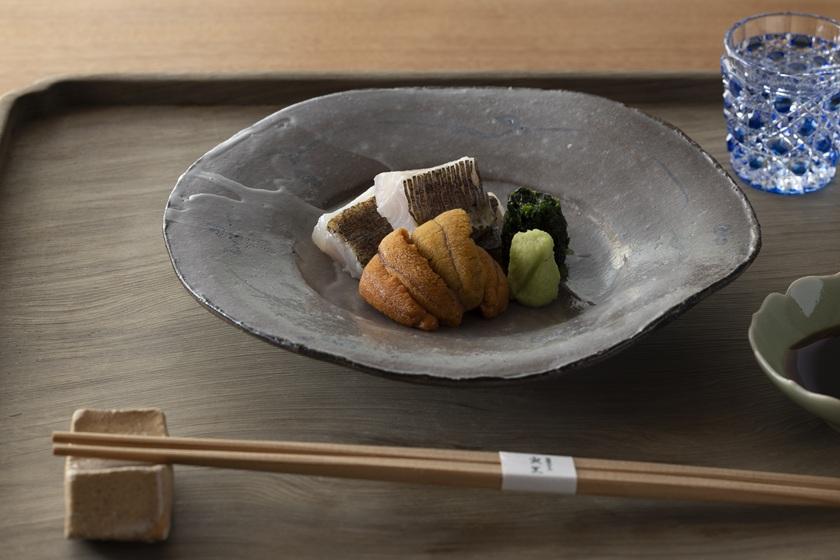 ミシュランガイド東京2023で一つ星の日本料理「帝国ホテル 寅黒」夕食おまかせコースメニューと日本酒飲み比べセット付プラン [朝食付]