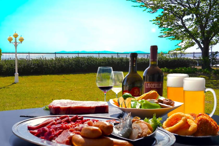 【2025年夏BBQ】湖畔テラスで夕陽を眺める サンセットバーベキュープラン（夕朝食付き）