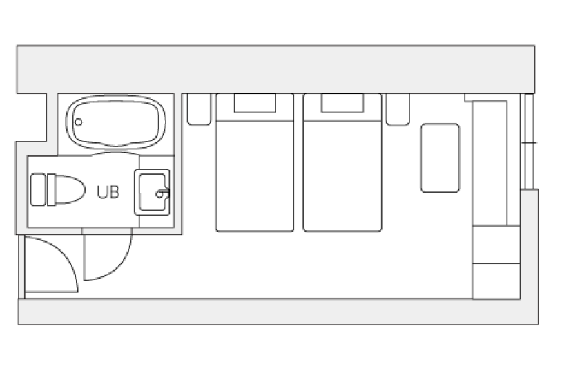 [Non-smoking] Twin room (Twin building)