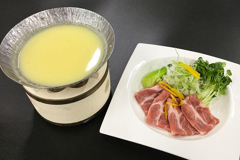 【会席スタンダード】海鮮会席プラン　県産豚柚子味噌鍋　近海産アジフライ≪12～2月≫