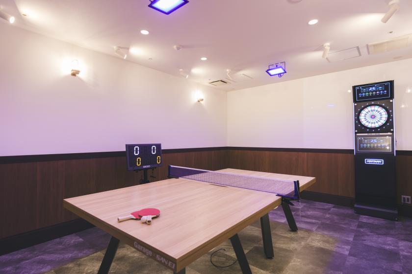 【朝食付】【遊びとくつろぎ】新館限定！ファミリー＆女子旅応援♪カラオケ・卓球・ダーツ3時間+フリードリンク付き♪