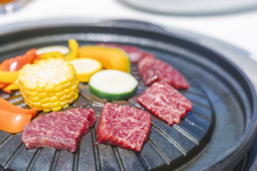 【２食付】◆「ガーデンテラス」バーベキュー◆お肉も野菜も大満喫！明石海峡の海風感じる♪夜のテラスで手ぶらBBQ