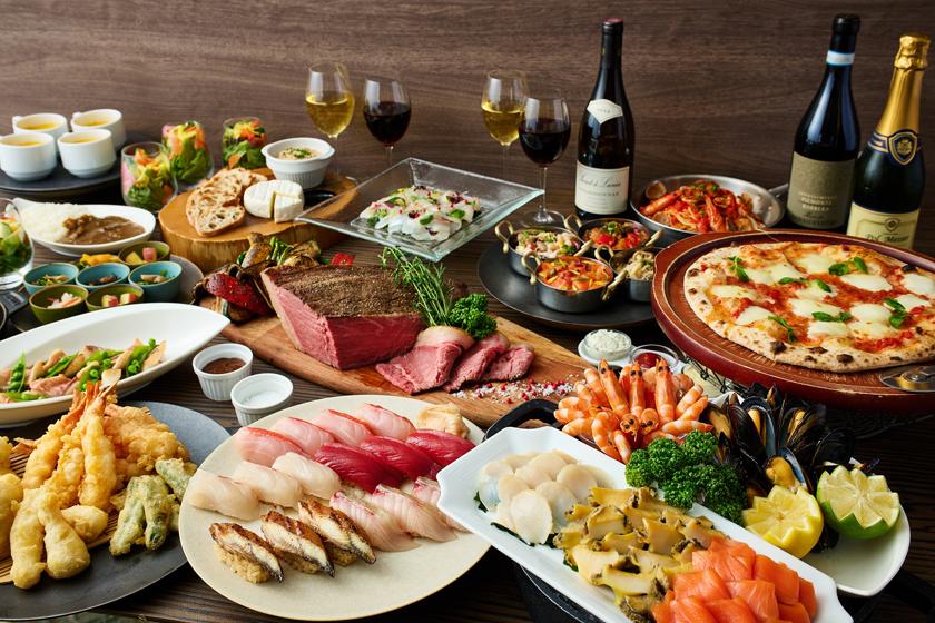 お好きなものをお好きなだけ！人気のカフェレストラン『ル・タン』 ディナーバイキング付き夕朝食付プラン