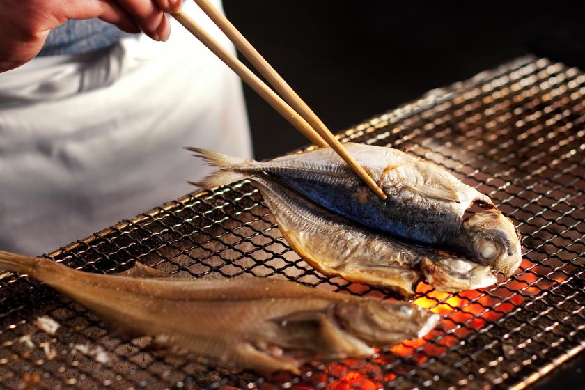[Kissho Autumn Harvest Festival] 7-piece sashimi platter delivered directly from Hashidate Port, plus a free in-house voucher, dried fish, sweet potatoes, and local sake