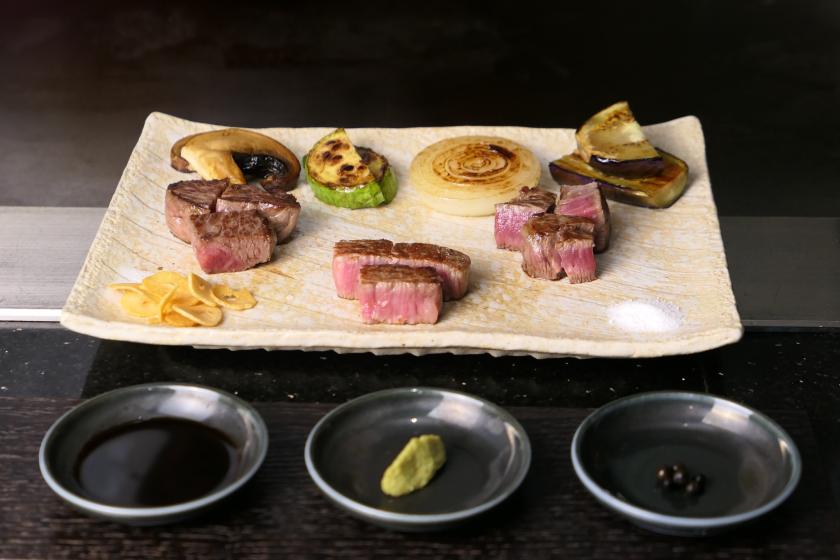 【開業3周年記念】特別記念コース「鉄板焼」＜夕朝食付＞