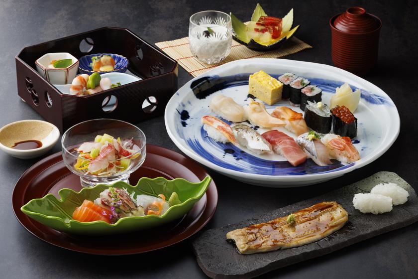 夕朝食付き／寿司コース【夕食20時指定】