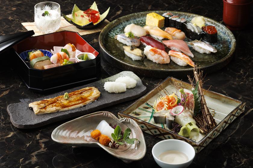 夕朝食付き/特選 寿司コース