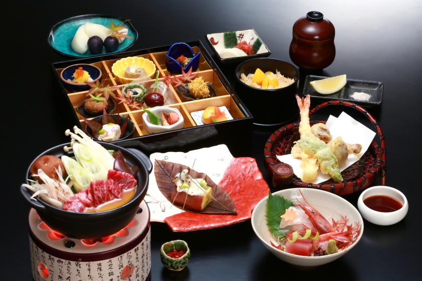 【夕食１９：３０スタート】【公式ホームページ】【2食付き】季節の味覚を味わう　飛騨の郷プラン(プランコード：HP74K) 