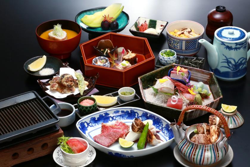 【夕食１7：３０スタート】【公式ホームページ】【2食付き】旬の恵みを五感で楽しむ♪料理長特選会席プラン(プランコード：HP108K) 