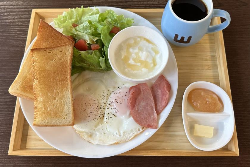 【YAMANOUCHI COFFEEでの朝食付】地元産の食材を使ったブレックファーストプレート付きプラン