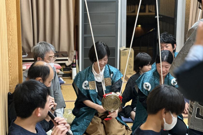 【ユネスコ無形文化遺産・上野天神祭参加体験】秋の夜のお囃子体験リクエストプラン＜2食付＞