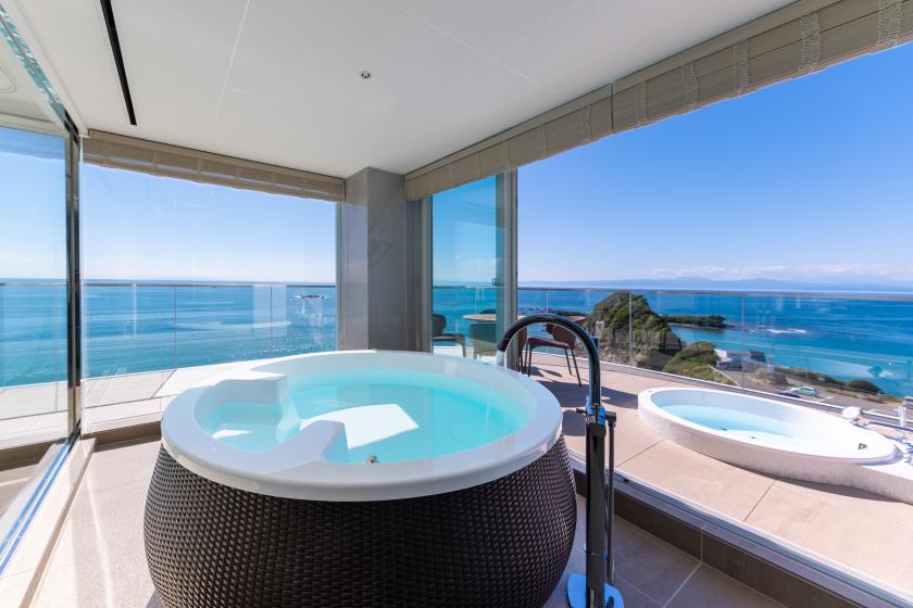 OTOWAスイート（客室106平米＋テラス33平米、屋外ジャグジー付き、チェックアウト12：00） 