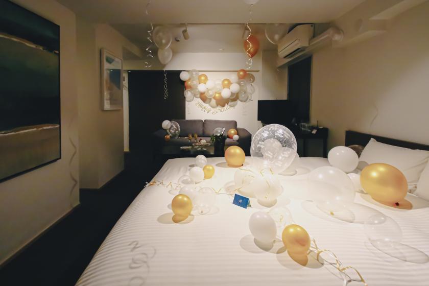 【サプライズ】忘れられない特別な1日を8HOTEL CHIGASAKIで（飾り付け・選べるケーキ）