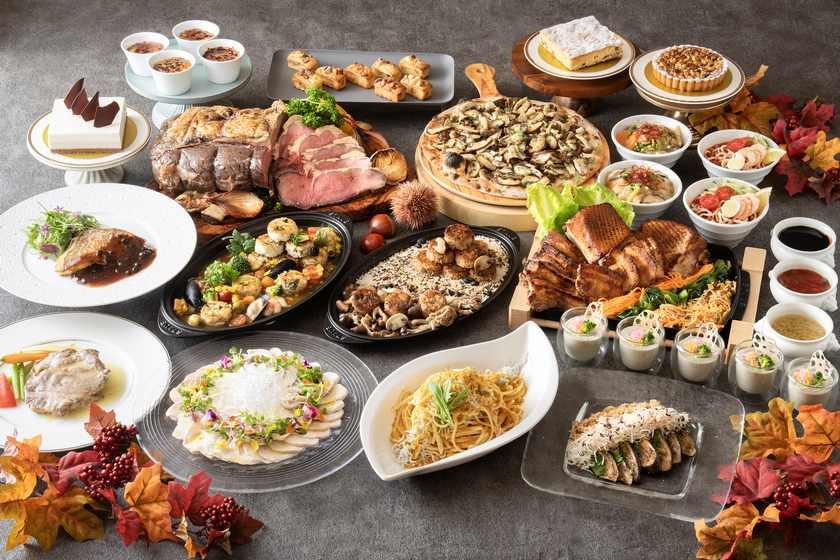 【土日祝限定・17:00入店】「秋の味覚を贅沢に味わう茨城フェア」約60種類のディナーブッフェ付きプラン♪(夕朝食付き)