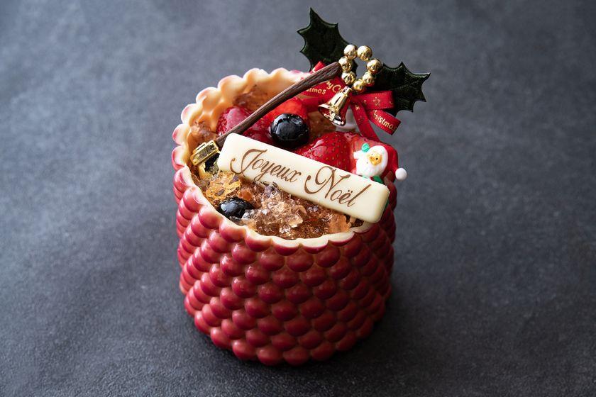 パティシエ特製シャンパンジュレをあしらったクリスマスケーキ「Joyeux Noël」＆スパークリングワインをお部屋までお届け♪＜事前決済限定＞（朝食付き）