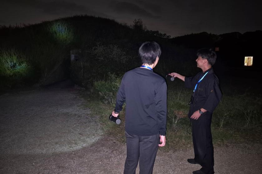 【古墳ナイト｜スタンダード】大和懐石｜藤ノ木古墳ナイトウォーク｜法隆寺語り部ツアー付（別途予約）
