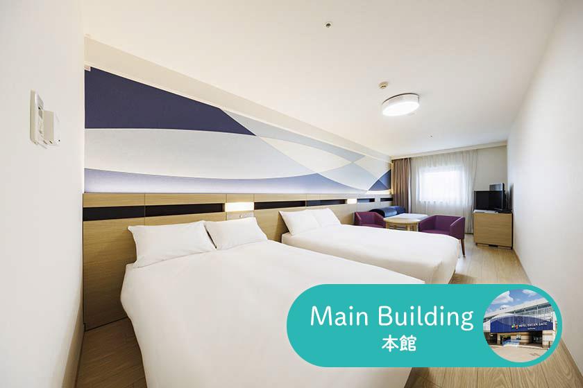 【本館】ファミリー5ユニバーサル（2名利用）ベッド2台