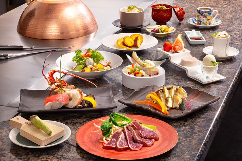 【お日にち限定】旅館で味わう贅沢鉄板焼ディナーグレードアップコース