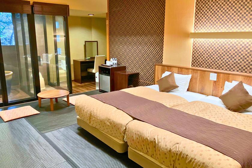 【和美麗Jr.スイート】36平米+専用テラス　信楽焼露天風呂　喫煙