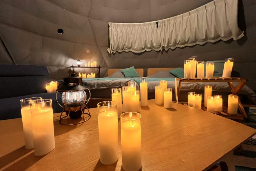 【キャンドルライトリフレクション ディナーBBQ&モーニング付プラン】