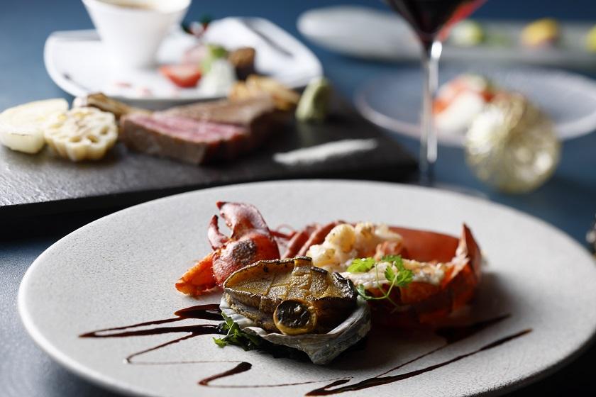 ■目の前で焼き上げるライブ感が魅力の鉄板焼クリスマスコース■ 夕朝食付プラン