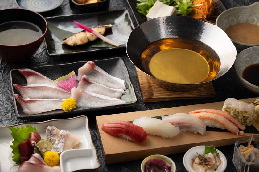 【冬季限定】鰤しゃぶと職人が握るお鮨のコースを愉しむ1泊2食付宿泊プラン
