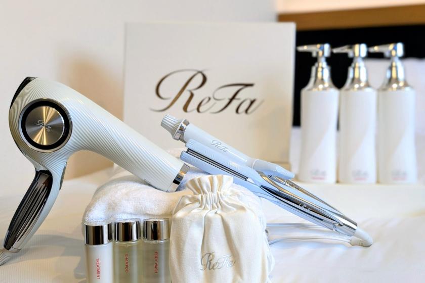 変なホテル x【ReFa】ルーム増室記念 ReFaビューテックシリーズミニボトルセットポーチ50mL付<朝食付き>