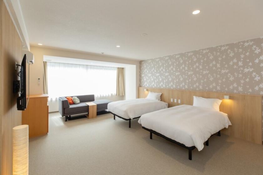 【夕凪／ゆうなぎ】ワイドツイン／バスタブ無（大浴場完備）