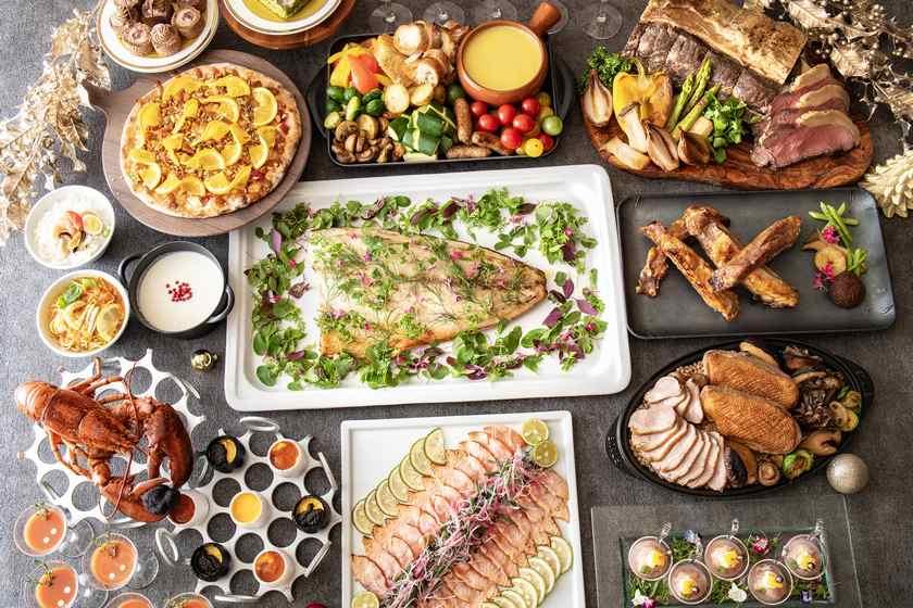 【12月平日限定】クリスマスディナーブッフェを堪能～乾杯スパークリング付き＆時間無制限～（夕朝食付き）