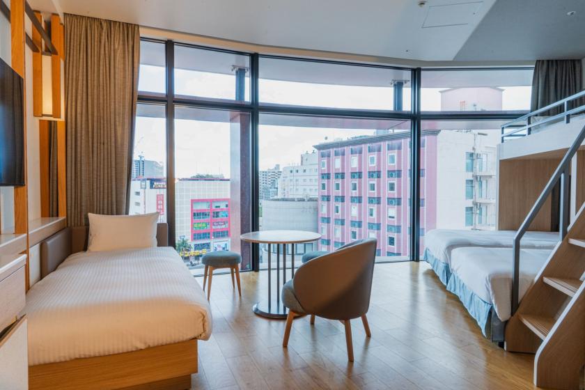 【客室リニューアル】家族や友人との旅行にピッタリ♪4名で宿泊可能なお部屋が誕生☆(朝食付き) 