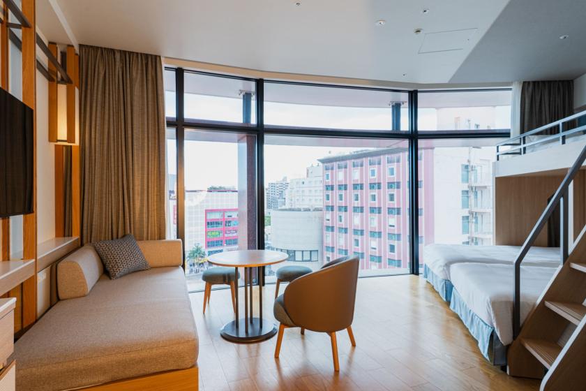 【客室リニューアル】家族や友人との旅行にピッタリ♪4名で宿泊可能なお部屋が誕生☆(朝食付き) 