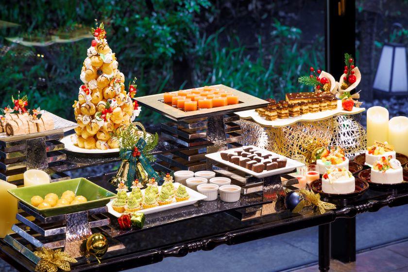 【天悠のクリスマス♪】11/25～12/25限定！至福のクリスマスディナービュッフェ＜後半＞温泉露天風呂付客室と美食で過ごす＆ユネッサン入場券付