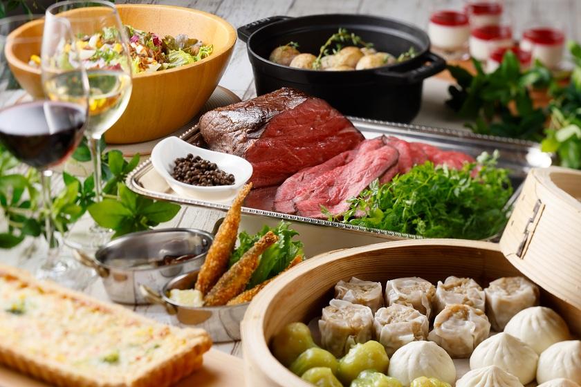 【ディナービュッフェ】年末年始は「レストラン ザ・ガーデン」で洋食ビュッフェを満喫。夕朝食付き