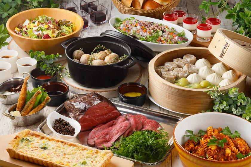 【ディナービュッフェ】年末年始は「レストラン ザ・ガーデン」で洋食ビュッフェを満喫。夕朝食付き
