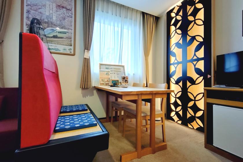 「鸟岭油」概念客房方案！山形牛烤肉双层重装（含两餐）直通高畠站！温泉+免费停车场+Wi-Fi