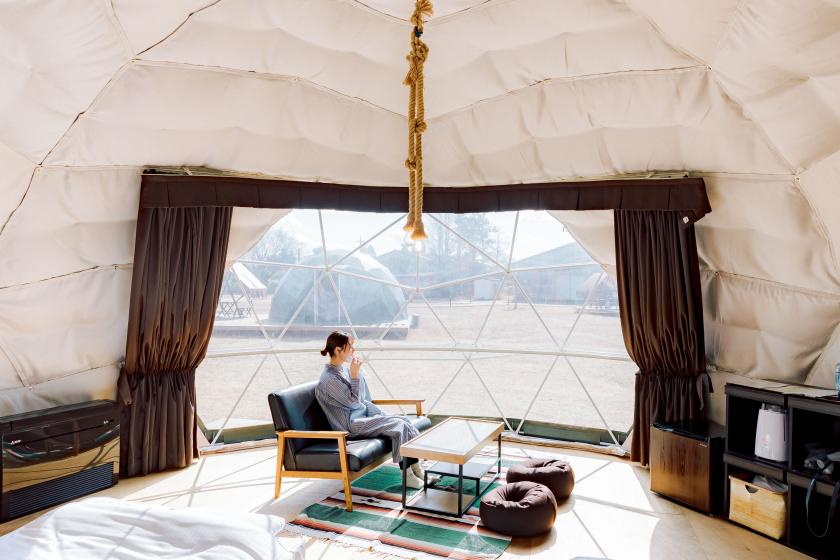 【一番人気】ドームテント / 非日常を味わえる空間（ダブルベッド×2）