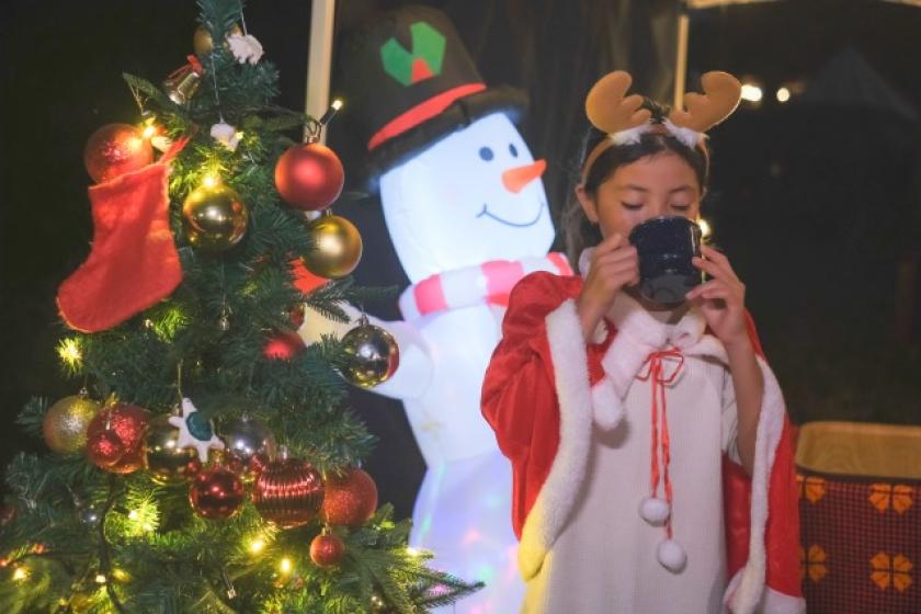 【一番人気】ドームテント / 非日常を味わえる空間（シングルベッド×4）