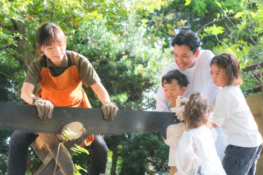 【1日1組限定】キャビン / 木のぬくもりに包まれる安心空間（ダブルベッド×1、シングルベッド×2）