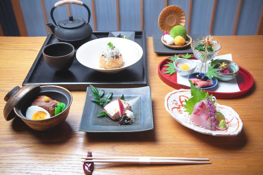 【和モダンコース｜ホテルディナー】拘りの空間で、地元産の食材を愉しむディナー【朝食無料】