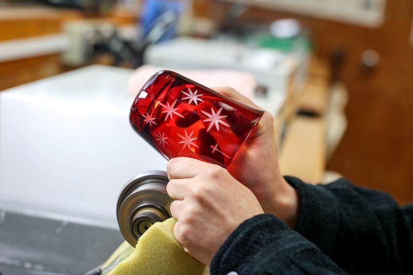 【世界にひとつだけの思い出を】江戸切子グラスの制作体験プラン(朝食付き)