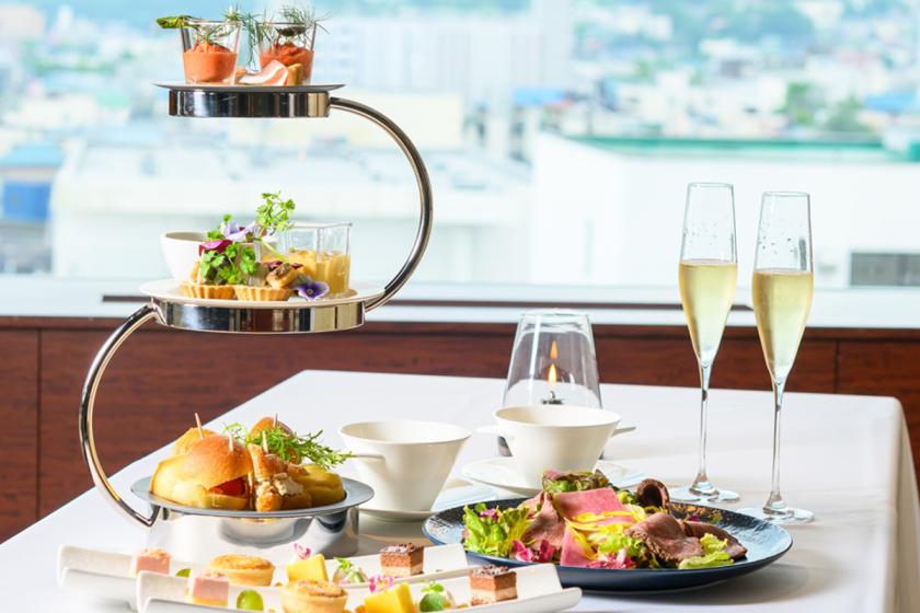 【冬限定】北海道産食材にこだわった絶景ハイティー／夕食付