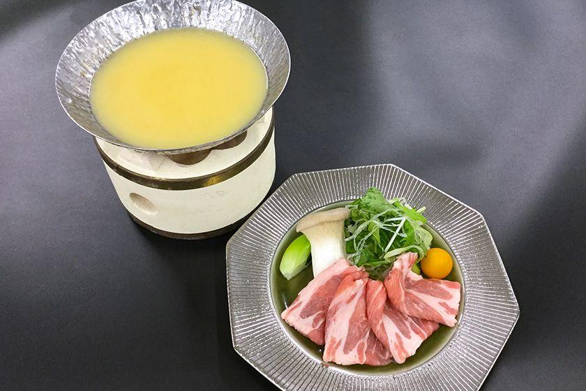 【会席スタンダード】海鮮会席プラン　県産豚白味噌鍋　近海産アジフライ≪3～5月≫