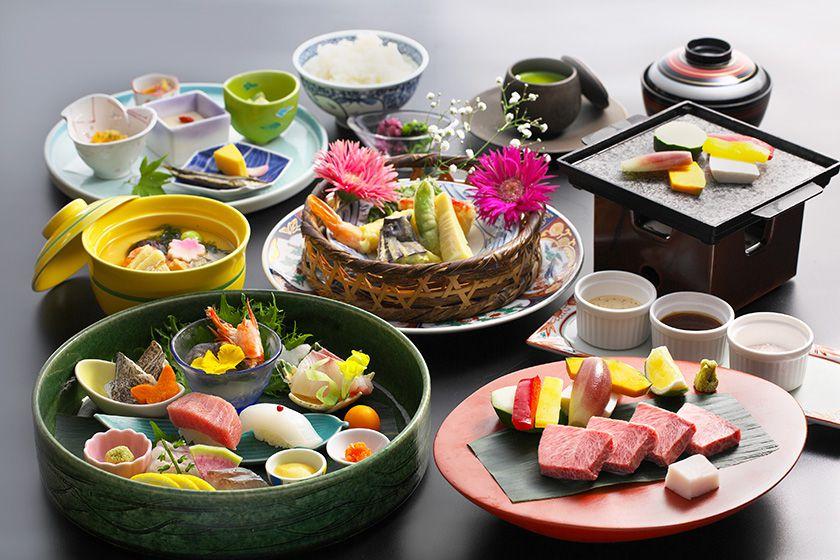 【会席最上級】特鮮会席プラン　新鮮魚介七種　長崎和牛　鮑の茶碗蒸し≪3～5月≫