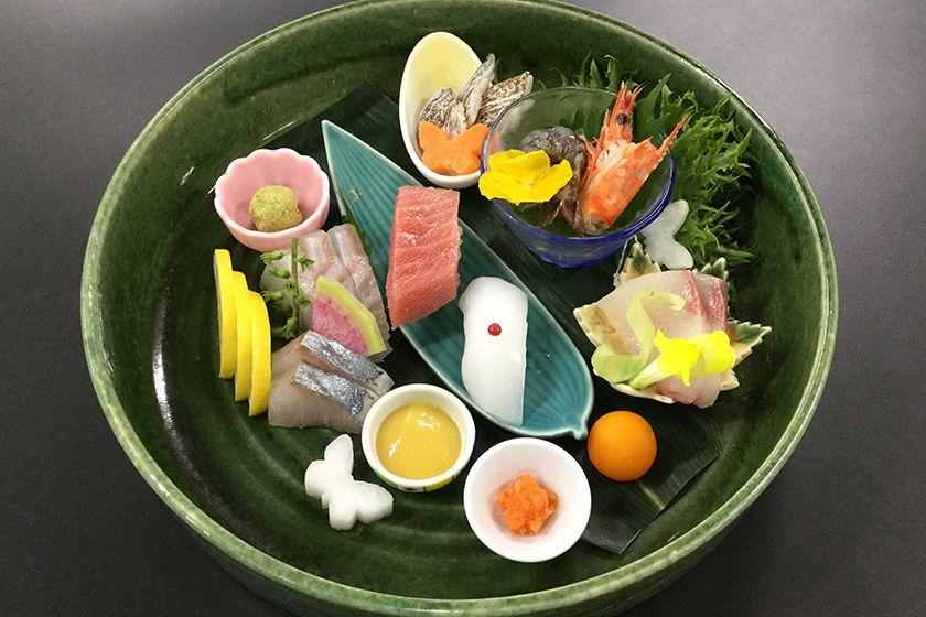 【会席最上級】特鮮会席プラン　新鮮魚介七種　長崎和牛　鮑の茶碗蒸し≪3～5月≫