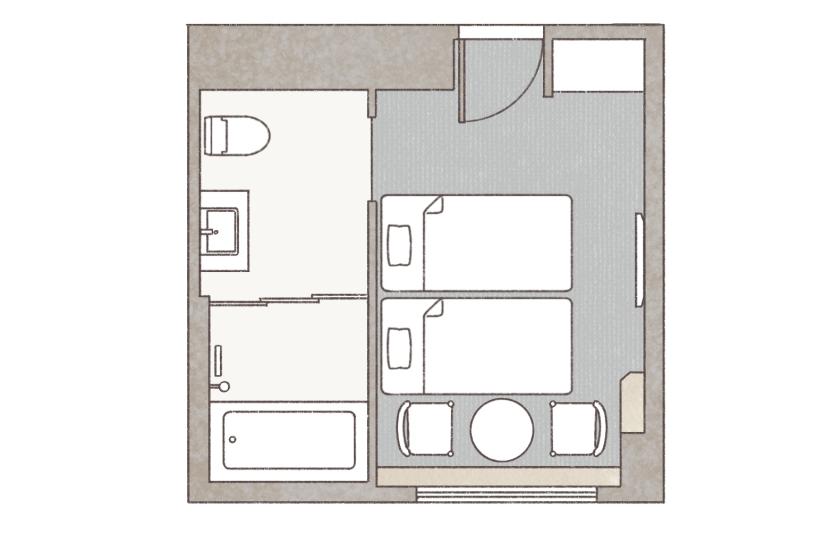 【全室禁煙】アクセシブルツイン