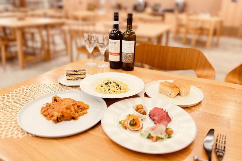 ご夕食はレストランでゆったりと～季節のディナーコースプラン（夕朝食付き）