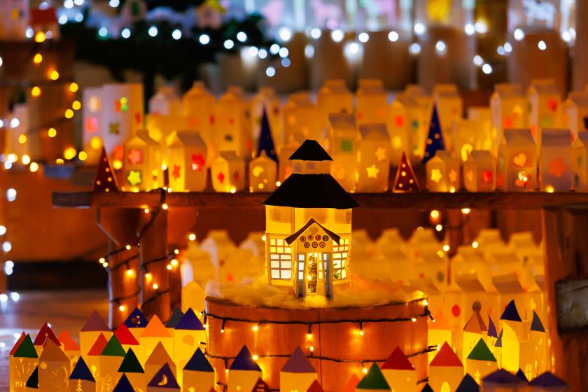 ☆☆KOIWAI Winter Lights 銀河農場の夜 貸切タクシーで巡る盛岡手づくり村と小岩井農場まきば園 《朝食付》☆☆