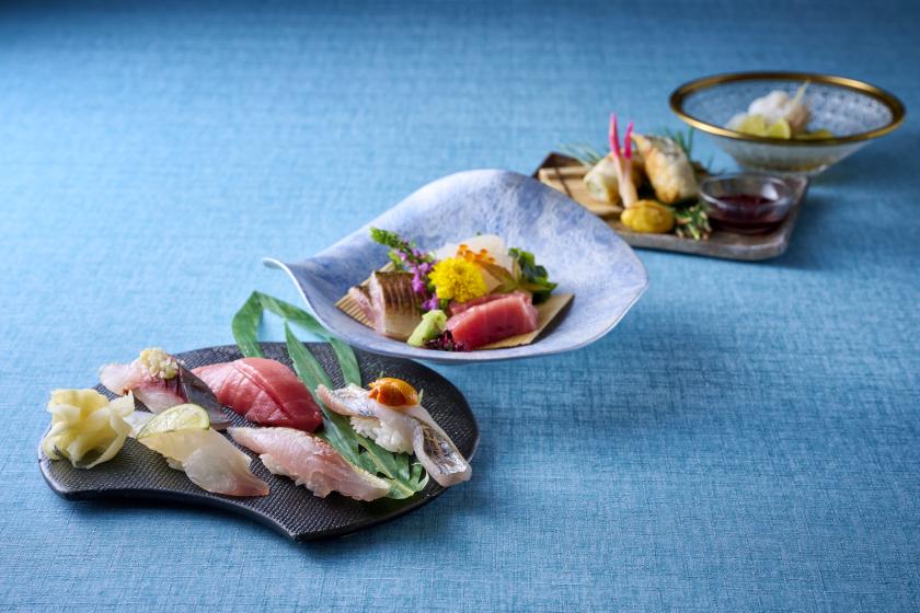 【ディナー青の舎｜夕朝食付き】鮨おまかせコースとオーベルジュステイプラン